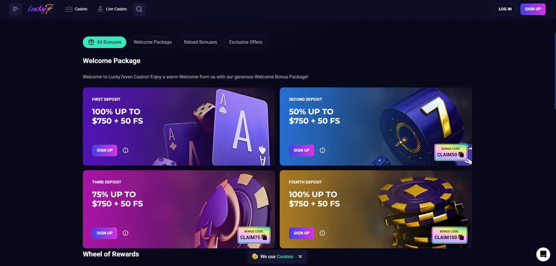 Lucky Seven Casino welcome bonus and promotions — lucky7even 2026 offers